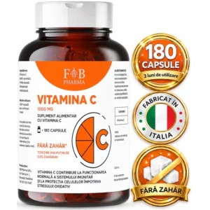 Vitamina C 1000 mg RegenVital Longevity Complex+180 Capsule Softgel | F&B Pharma
